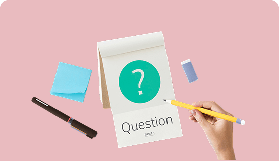 Question notepad with stationery