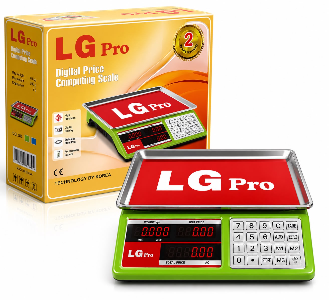 LG Pro Digital Price Computing Scale – 40KG Capacity